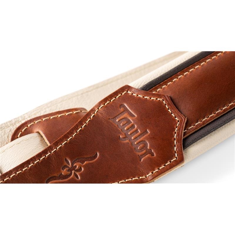 TAYLOR Renaissance 2.5 Leather Guitar Strap，Med Brown テイラー 画像4