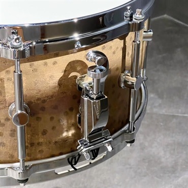 CANOPUS USED 中古品 SMB2-1465 [Patina Solid Brass Snare Drum 14×6.5]【クロームパーツ仕様】 画像1