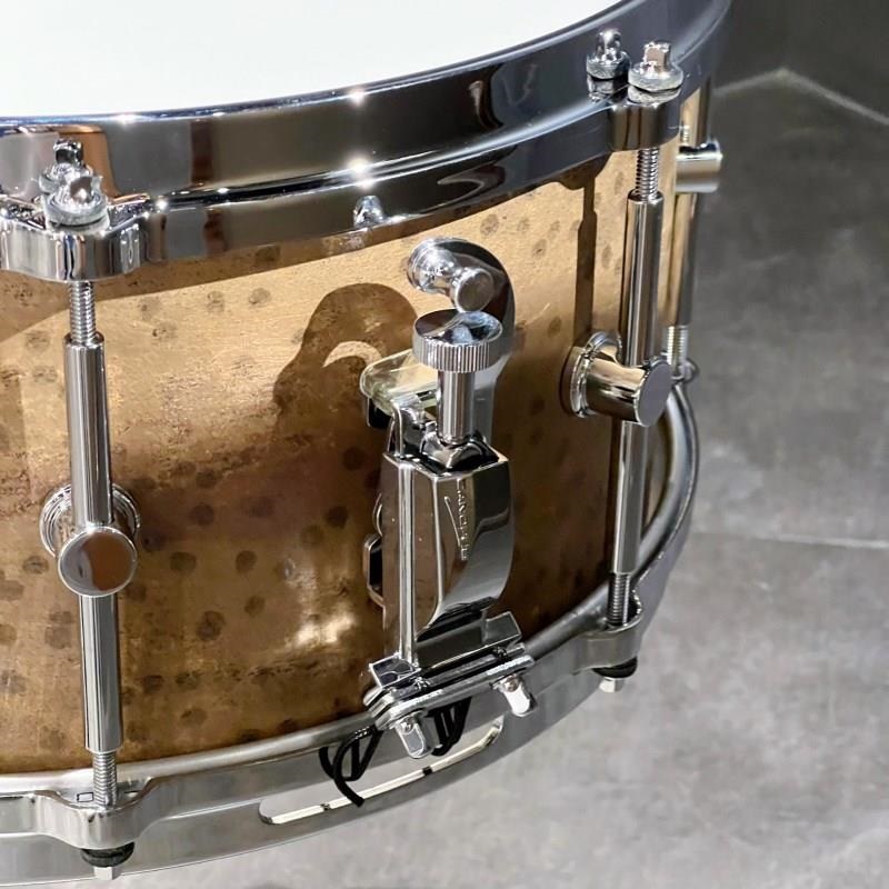CANOPUS USED 中古品 SMB2-1465 [Patina Solid Brass Snare Drum 14×6.5]【クロームパーツ仕様】 画像1
