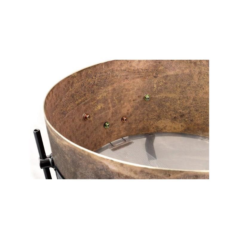 CANOPUS USED 中古品 SMB2-1465 [Patina Solid Brass Snare Drum 14×6.5]【クロームパーツ仕様】 画像3