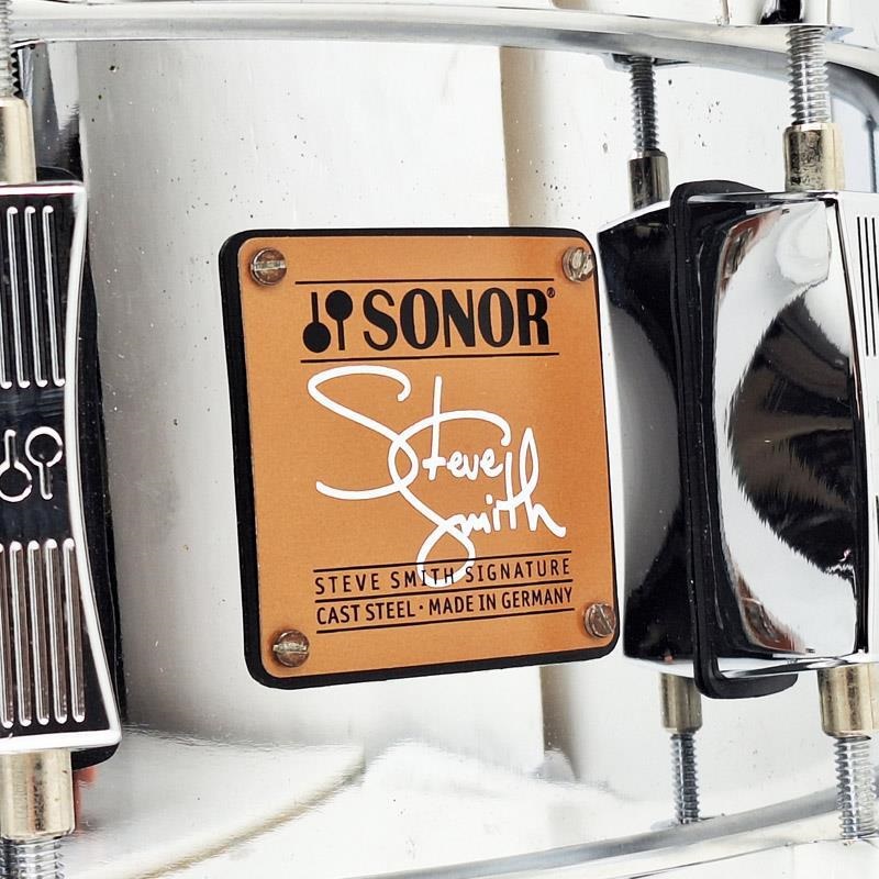 SONOR 【イケベ大阪夏祭りバーゲン！】USED 中古 SSD11-1455STS[Steve Smith Signature Snare 14''×5.5''][SONORロゴ入りセミハードケース付属] 画像2