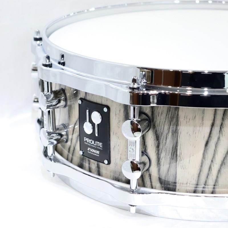SONOR 【イケベ大阪夏祭りバーゲン！】PL-1405SDWD SNT [PROLITE Series Maple 14''×5'' / Die-Cast Hoop - スノー・タイガー]【店頭展示特価品】 画像1