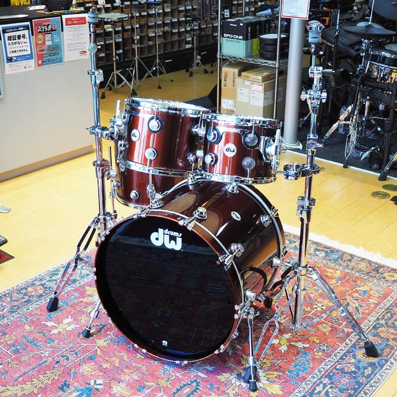 dw Collector's Pure Maple 4pc Drum Kit [BD22，FT16，TT12&10 /Root Beer Metallic Lacquer] 画像2