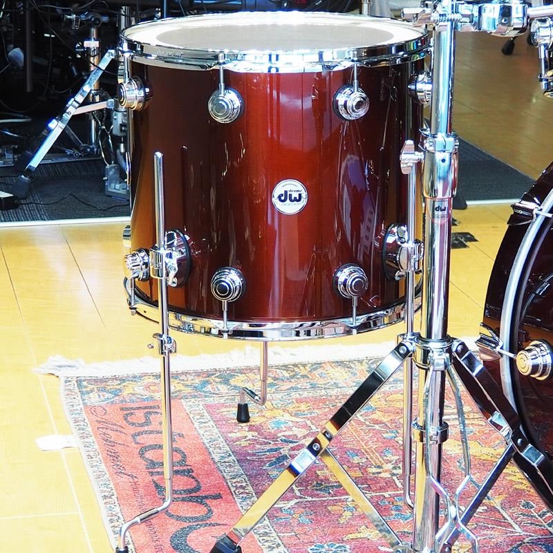dw Collector's Pure Maple 4pc Drum Kit [BD22，FT16，TT12&10 /Root Beer Metallic Lacquer] 画像7
