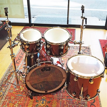 dw Collector's Pure Maple 4pc Drum Kit [BD22，FT16，TT12&10 /Root Beer Metallic Lacquer] 画像8