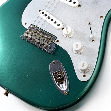 Fender Custom Shop IKEBE 50th Anniversary 1955 Stratocaster Journeyman Relic Metallic Green SN. R144189 画像4