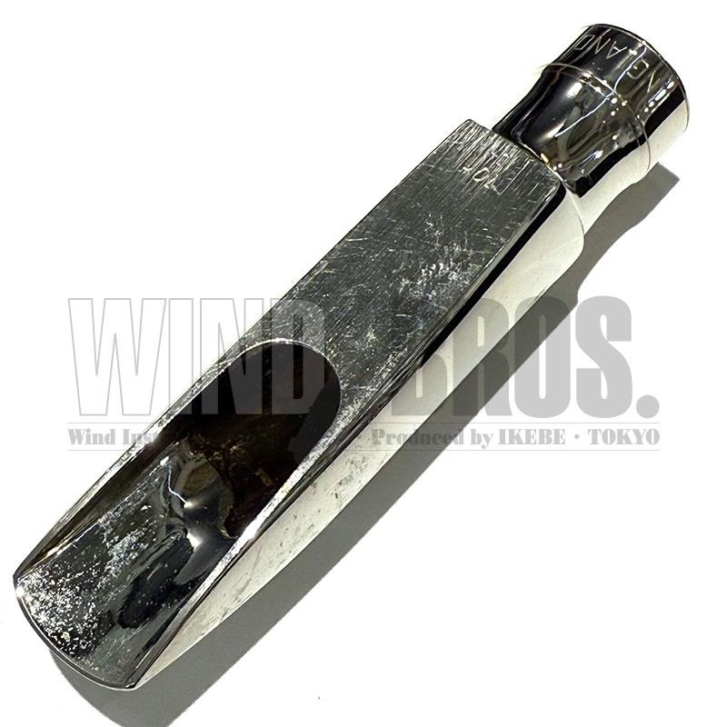 その他ブランド(管楽器・吹奏楽器) USED 中古 テナーサックス用マウスピース Morgan Fry モーガン・フライ メタル ロジウムプレート 10*/J+ 画像1