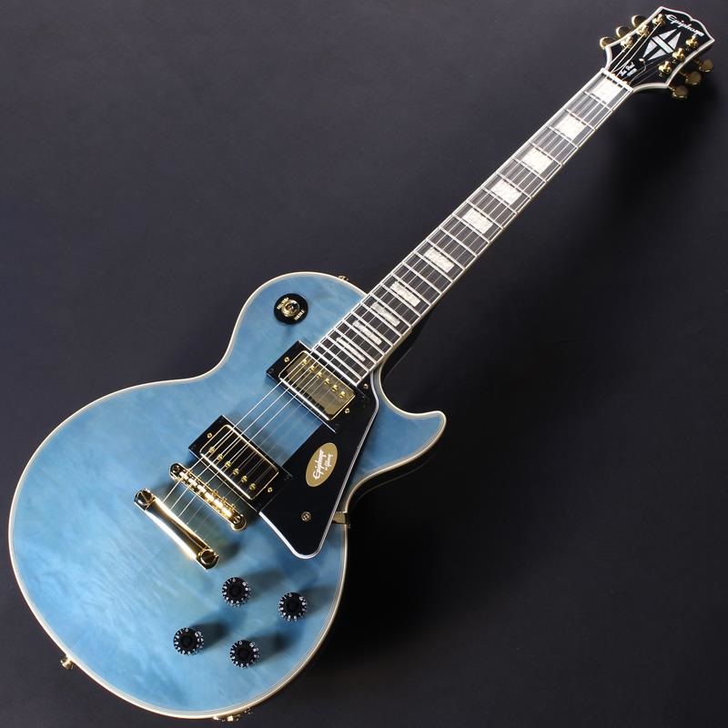 Epiphone Les Paul Custom Quilt (Ocean Blue Burst) #25021526711【Epiphoneピックケースプレゼント】 画像1