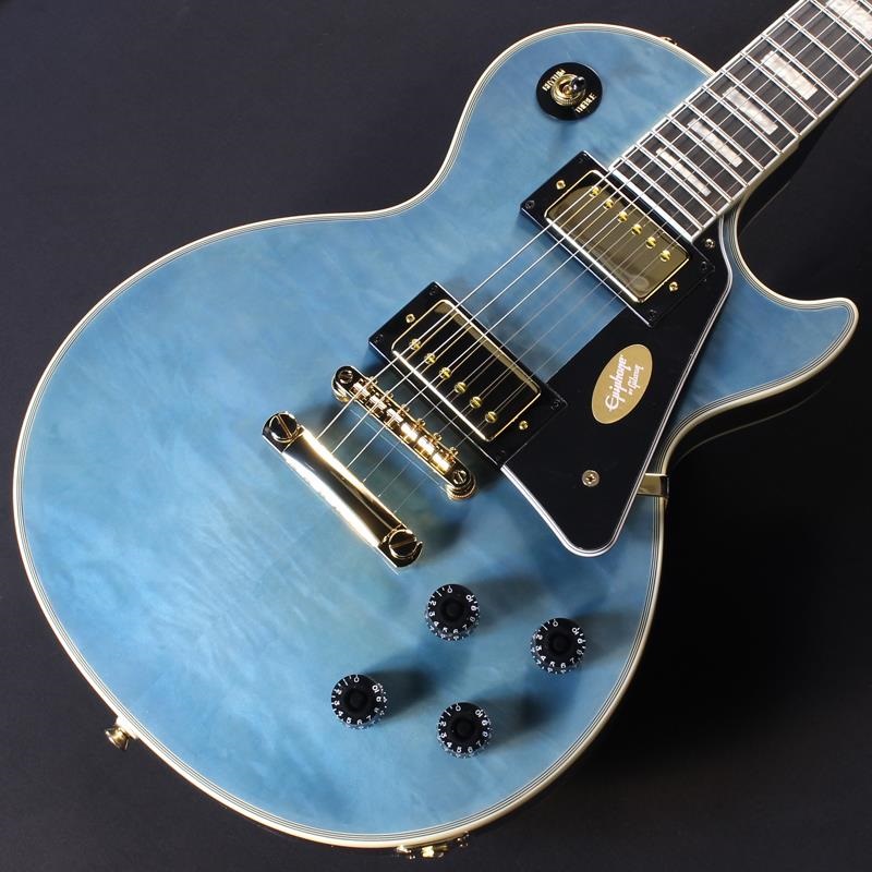 Epiphone Les Paul Custom Quilt (Ocean Blue Burst) #25021526711【Epiphoneピックケースプレゼント】 画像2