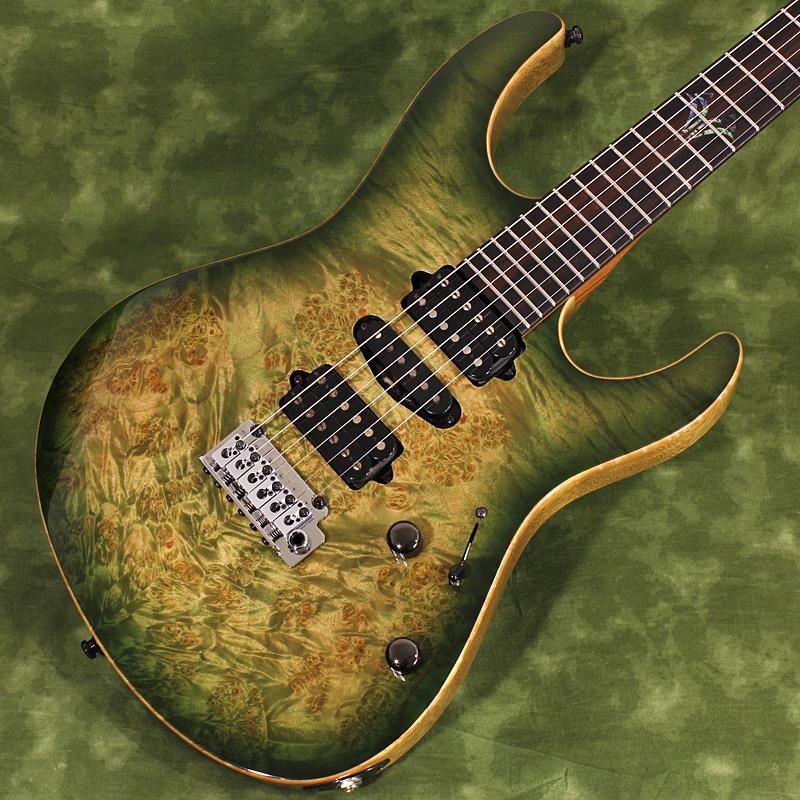 Suhr Guitars USED 中古 Modern Waterfall Burl Maple Top Faded Trans Green Burst SN. JS2Q7L 画像2