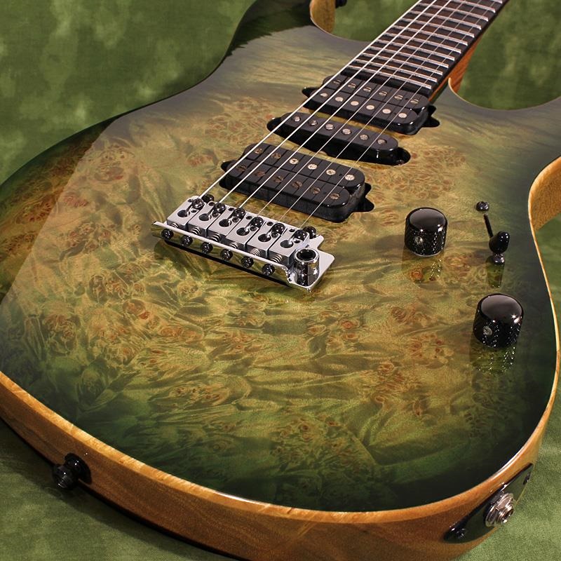 Suhr Guitars USED 中古 Modern Waterfall Burl Maple Top Faded Trans Green Burst SN. JS2Q7L 画像3