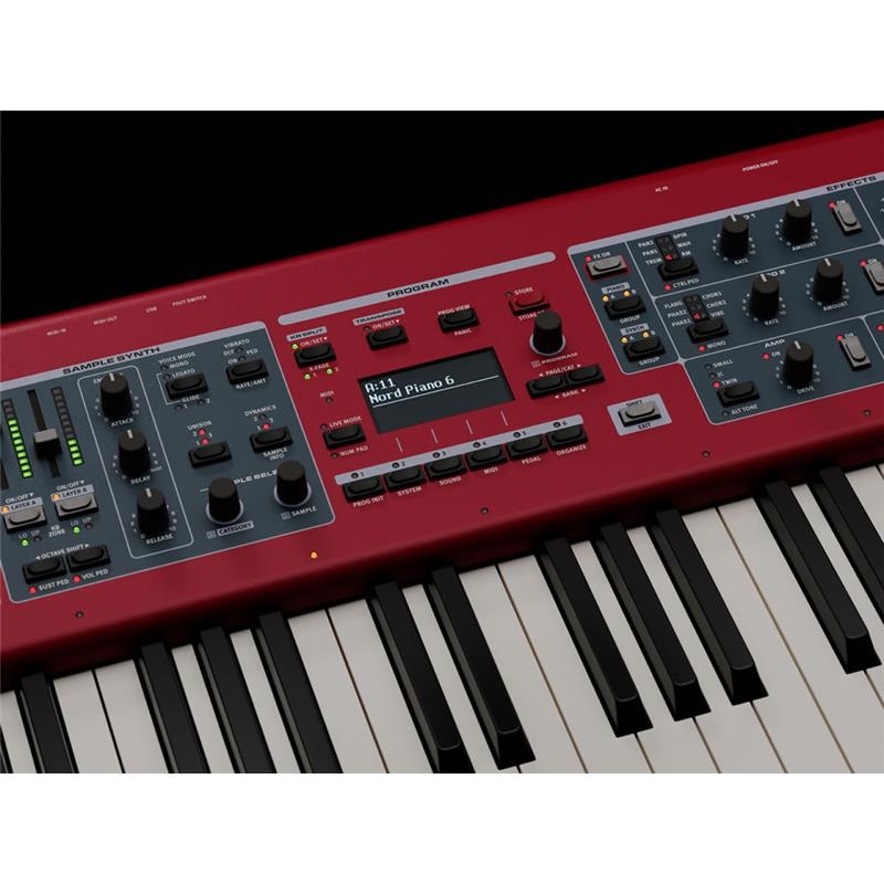 Nord（CLAVIA） 【予約商品・8月下旬頃発売予定】Nord Piano6 73+専用キャリングケースセット (ノード)(73鍵)(ステージピアノ)(トリプルセンサー鍵盤)※配送事項要ご確認 画像6