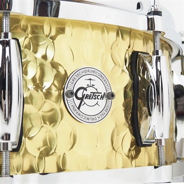 GRETSCH GRETSCH 【創業50周年大決算SALE】S1-0514-BRH [Full Range Snare Drum / Hammered Brass 14×5]【店頭展示特価品】 画像2