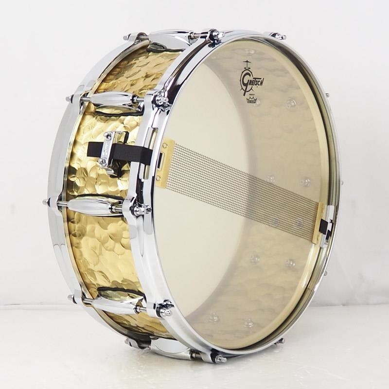GRETSCH GRETSCH 【創業50周年大決算SALE】S1-0514-BRH [Full Range Snare Drum / Hammered Brass 14×5]【店頭展示特価品】 画像4