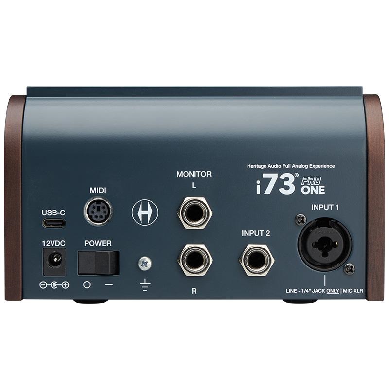 Heritage Audio i73 PRO ONE (ヘリテージ オーディオ)(USB-C接続オーディオインターフェイス)(73スタイルClass-Aプリアンプ)(2イン/4アウト) 画像3
