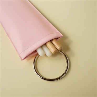 tsundrum_chan 【お試し価格】どピンクBIGリングカラビナスティックケース 画像2