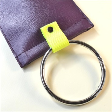 tsundrum_chan 【お試し価格】ダルカラーBIGリングカラビナスティックケース  紫 画像1