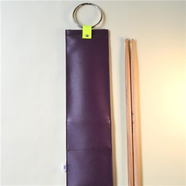 tsundrum_chan 【お試し価格】ダルカラーBIGリングカラビナスティックケース  紫 画像2