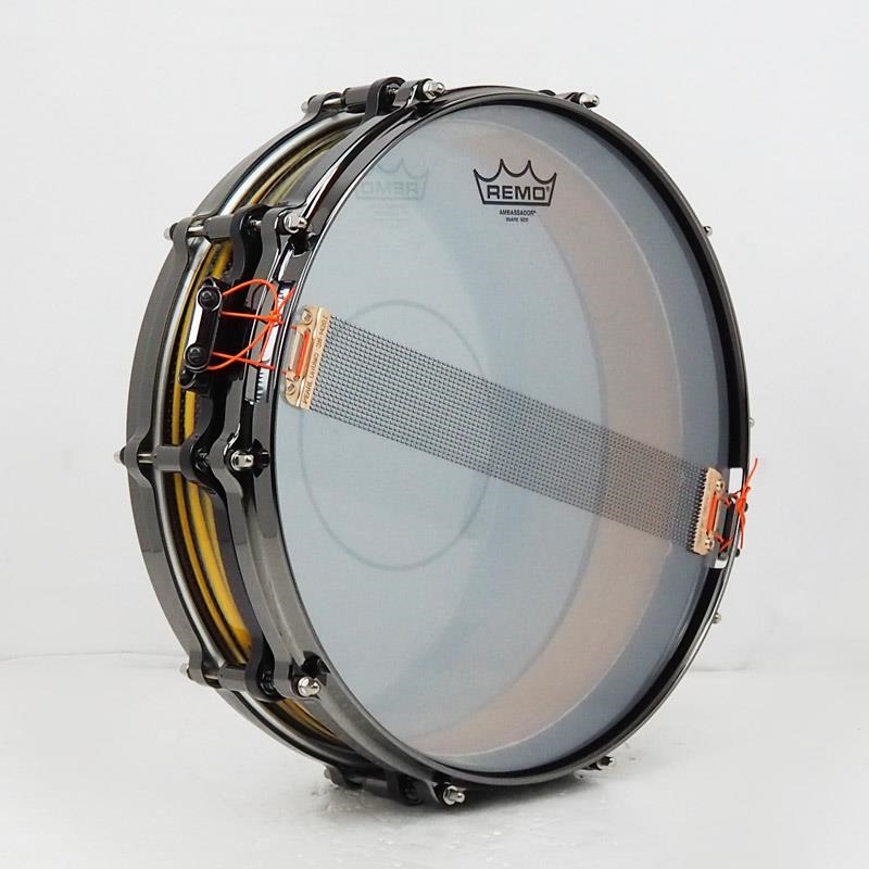 Pearl Masterworks Snare Drum 14x3.5 Free Floating -Gold Swirl on Black Carbon-【イケベ楽器店創業50周年記念モデル】 画像4