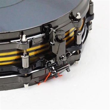 Pearl Masterworks Snare Drum 14x3.5 Free Floating -Gold Swirl on Black Carbon-【イケベ楽器店創業50周年記念モデル】 画像5