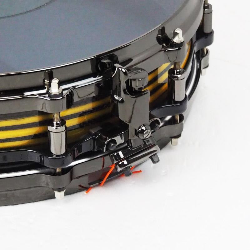 Pearl Masterworks Snare Drum 14x3.5 Free Floating -Gold Swirl on Black Carbon-【イケベ楽器店創業50周年記念モデル】 画像5