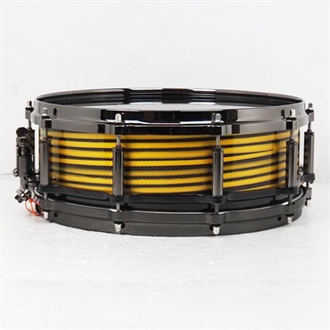 Pearl Masterworks Snare Drum 14x5 Free Floating -Gold Swirl on Black Carbon-【イケベ楽器店創業50周年記念モデル】 画像1