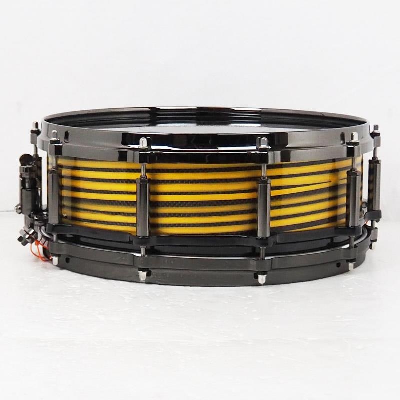 Pearl Masterworks Snare Drum 14x5 Free Floating -Gold Swirl on Black Carbon-【イケベ楽器店創業50周年記念モデル】 画像1