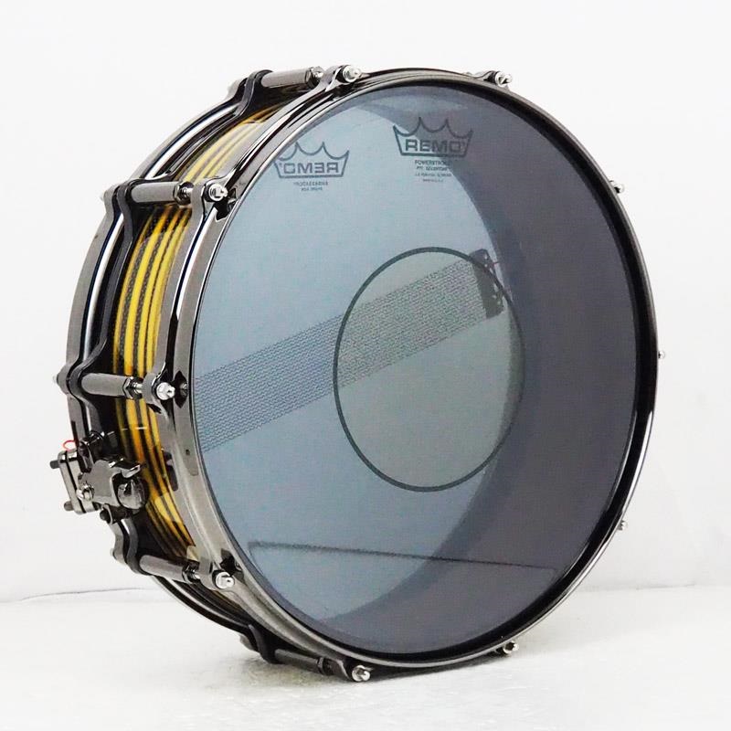 Pearl Masterworks Snare Drum 14x5 Free Floating -Gold Swirl on Black Carbon-【イケベ楽器店創業50周年記念モデル】 画像3