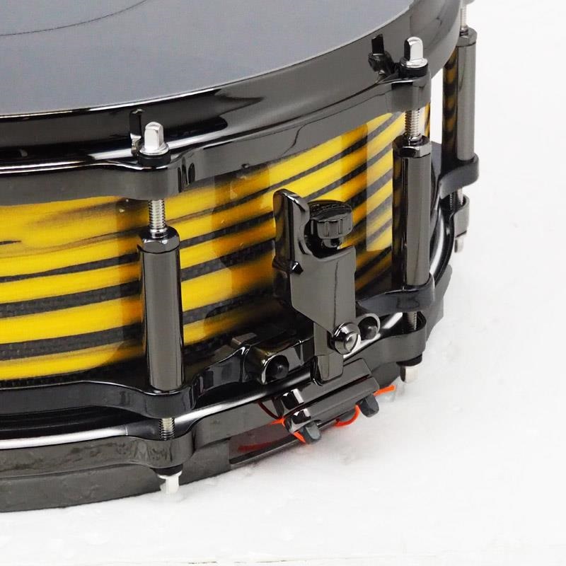 Pearl Masterworks Snare Drum 14x5 Free Floating -Gold Swirl on Black Carbon-【イケベ楽器店創業50周年記念モデル】 画像5