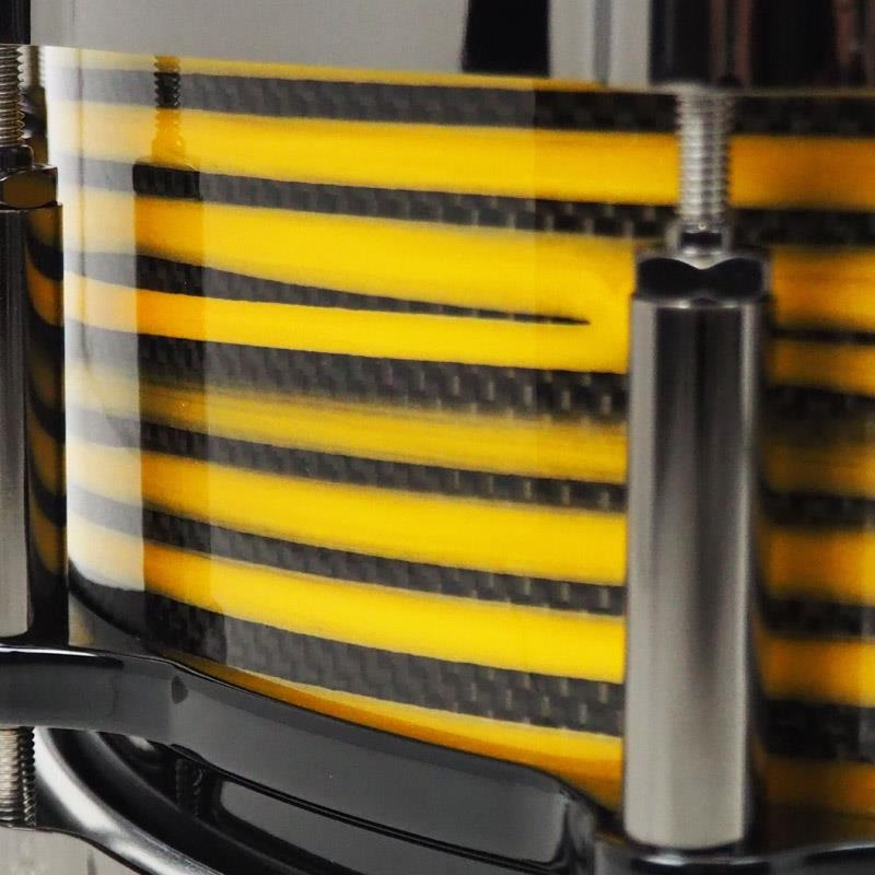Pearl Masterworks Snare Drum 14x5 Free Floating -Gold Swirl on Black Carbon-【イケベ楽器店創業50周年記念モデル】 画像7