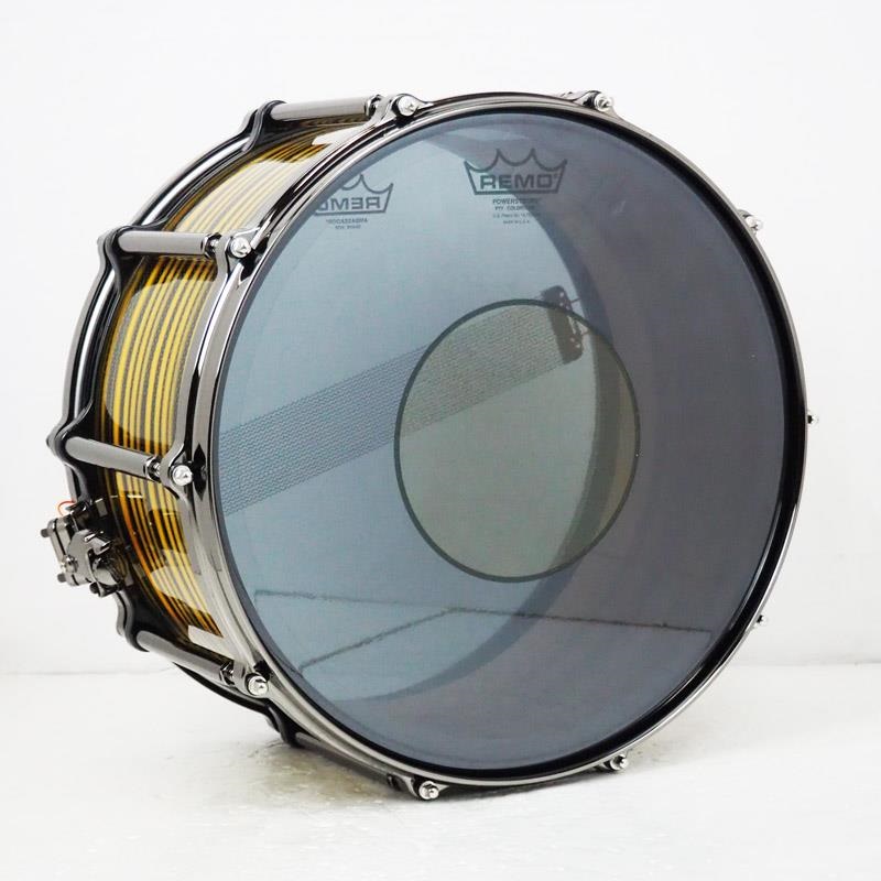Pearl Masterworks Snare Drum 14x8 Free Floating -Gold Swirl on Black Carbon-【イケベ楽器店創業50周年記念モデル】 画像3