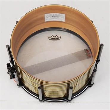 Pearl Masterworks Snare Drum 14x8 Free Floating -Gold Swirl on Black Carbon-【イケベ楽器店創業50周年記念モデル】 画像8