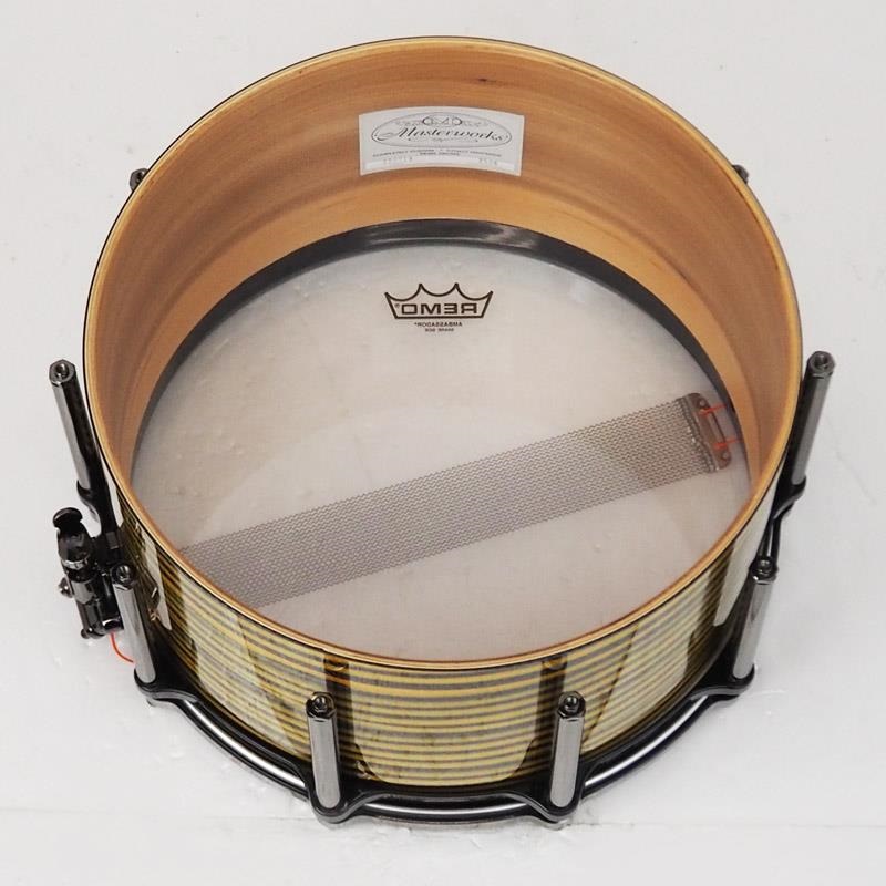 Pearl Masterworks Snare Drum 14x8 Free Floating -Gold Swirl on Black Carbon-【イケベ楽器店創業50周年記念モデル】 画像8