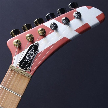 EVH Striped Series Shark (Burgundy with Silver Stripes/Pau Ferro) #KWE2400046【B級特価】 画像4