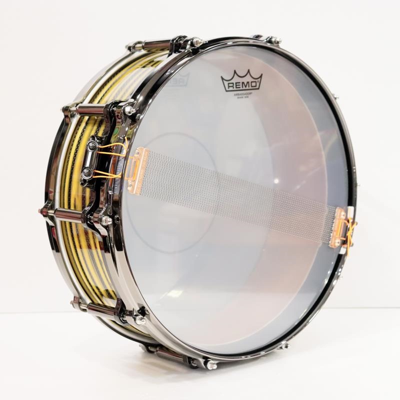 Pearl Masterworks Snare Drum 14x5 Free Floating - Gold Swirl on Black Carbon【イケベ楽器店創業50周年記念モデル】 画像5