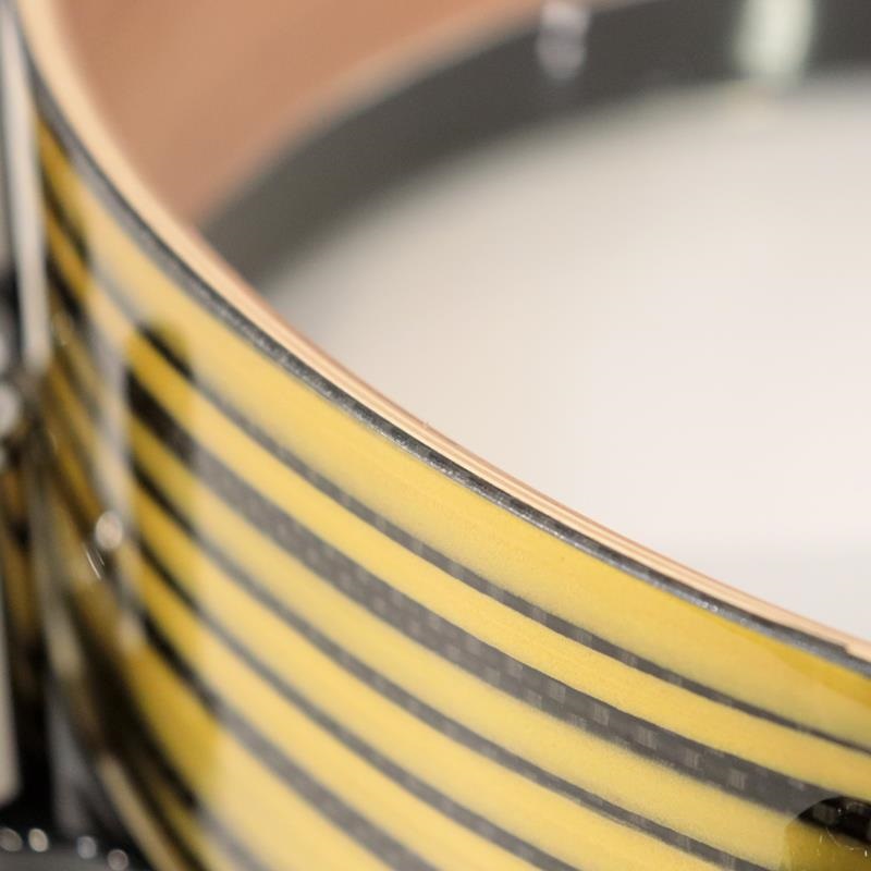 Pearl Masterworks Snare Drum 14x5 Free Floating - Gold Swirl on Black Carbon【イケベ楽器店創業50周年記念モデル】 画像7