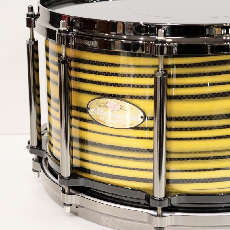 Pearl Masterworks Snare Drum 14x8 Free Floating - Gold Swirl on Black Carbon【イケベ楽器店創業50周年記念モデル】 画像1