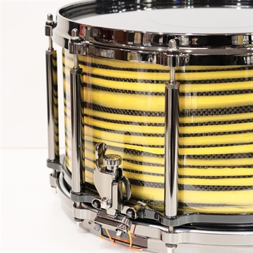 Pearl Masterworks Snare Drum 14x8 Free Floating - Gold Swirl on Black Carbon【イケベ楽器店創業50周年記念モデル】 画像2