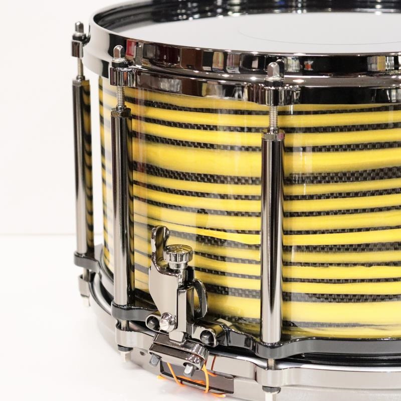 Pearl Masterworks Snare Drum 14x8 Free Floating - Gold Swirl on Black Carbon【イケベ楽器店創業50周年記念モデル】 画像2