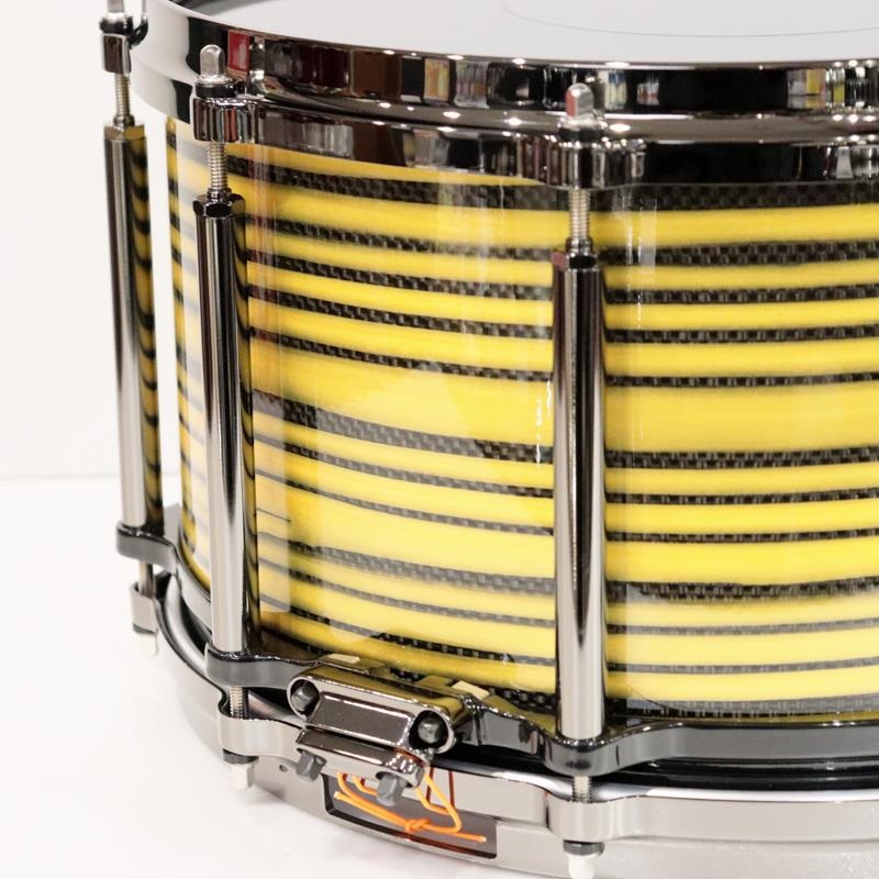 Pearl Masterworks Snare Drum 14x8 Free Floating - Gold Swirl on Black Carbon【イケベ楽器店創業50周年記念モデル】 画像3