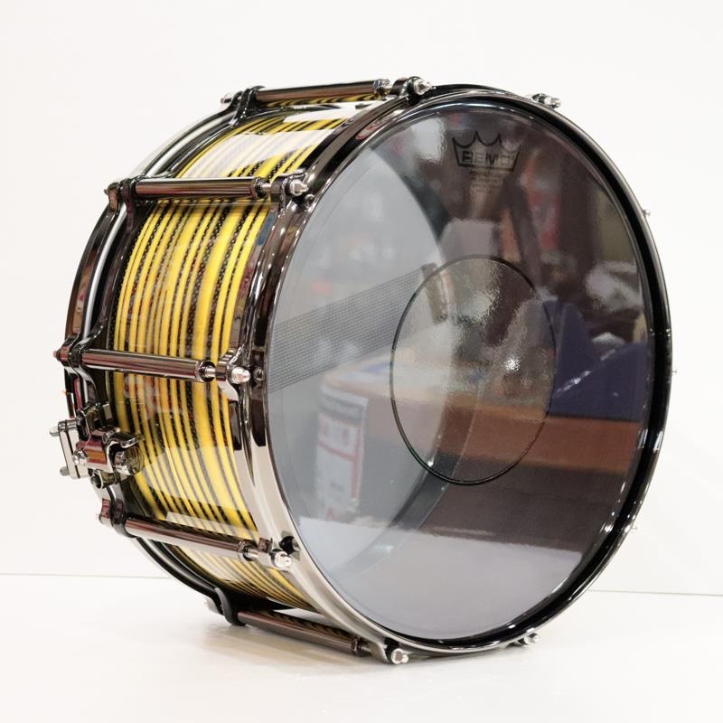 Pearl Masterworks Snare Drum 14x8 Free Floating - Gold Swirl on Black Carbon【イケベ楽器店創業50周年記念モデル】 画像4