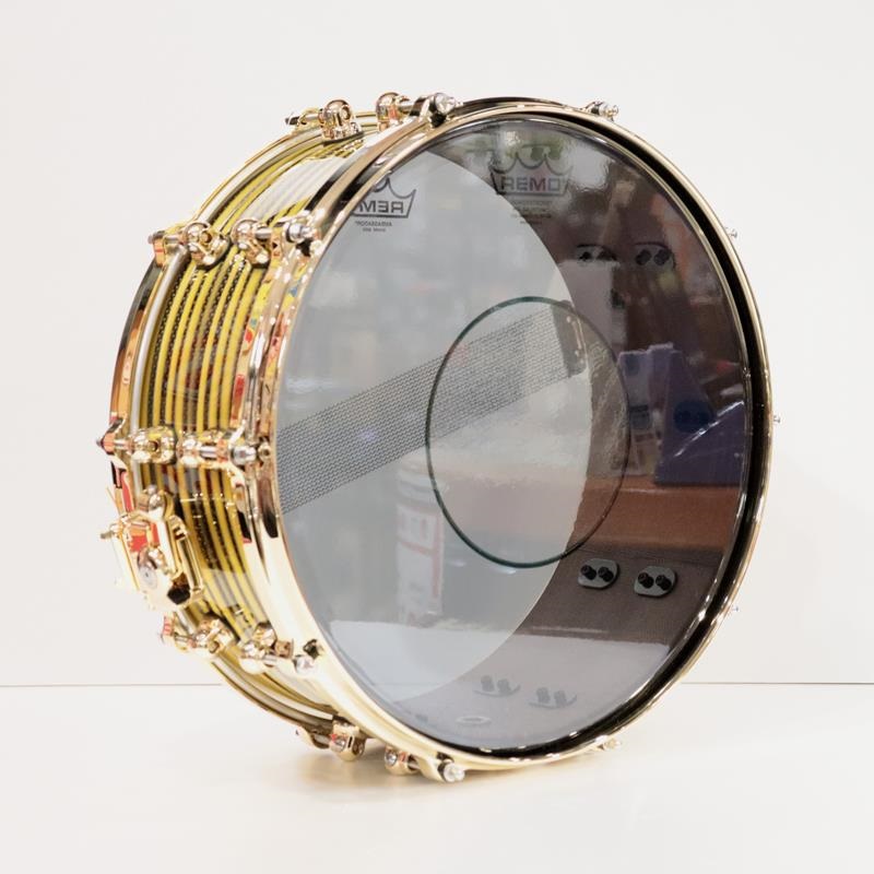 Pearl Masterworks Snare Drum 14x5.5  - Gold Swirl on Black Carbon【イケベ楽器店創業50周年記念モデル】 画像5