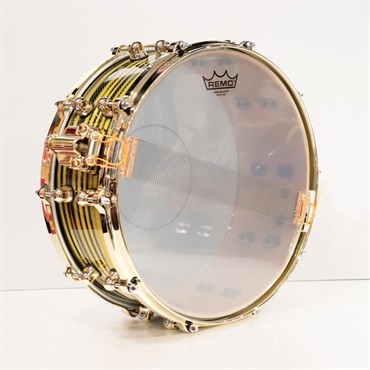 Pearl Masterworks Snare Drum 14x5.5  - Gold Swirl on Black Carbon【イケベ楽器店創業50周年記念モデル】 画像6