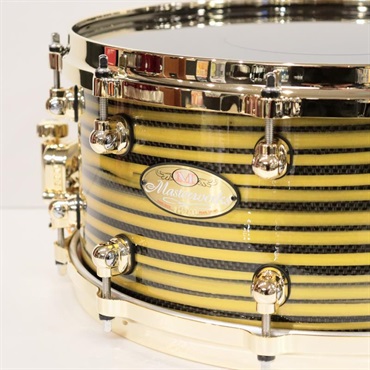 Pearl Masterworks Snare Drum 14x6.5 - Gold Swirl on Black Carbon【イケベ楽器店創業50周年記念モデル】 画像1