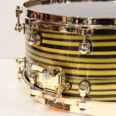 Pearl Masterworks Snare Drum 14x6.5 - Gold Swirl on Black Carbon【イケベ楽器店創業50周年記念モデル】 画像2