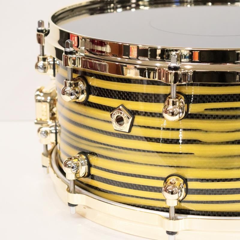 Pearl Masterworks Snare Drum 14x6.5 - Gold Swirl on Black Carbon【イケベ楽器店創業50周年記念モデル】 画像3