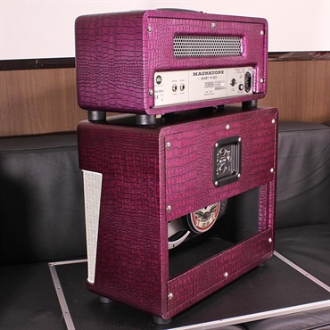 Magnatone Billy Gibbons Collection Baby M-80 Head & 1x10 Cabinet Set CHROME GRAPE 画像3