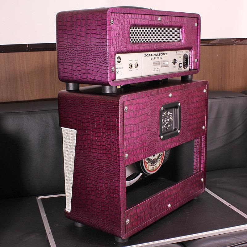 Magnatone Billy Gibbons Collection Baby M-80 Head & 1x10 Cabinet Set CHROME GRAPE 画像3