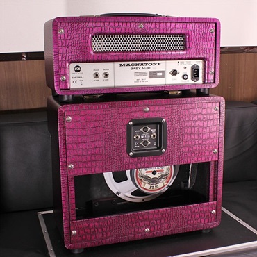 Magnatone Billy Gibbons Collection Baby M-80 Head & 1x10 Cabinet Set CHROME GRAPE 画像4