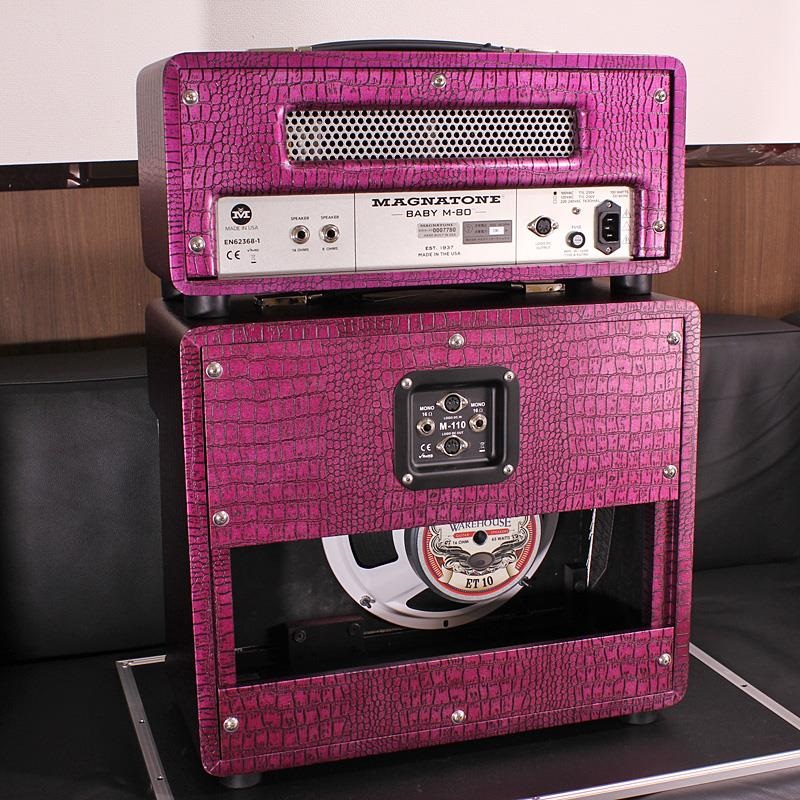 Magnatone Billy Gibbons Collection Baby M-80 Head & 1x10 Cabinet Set CHROME GRAPE 画像4